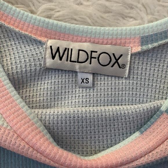 Wildfox Aztec thermal waffle tee women’s Xsmall - Picture 5 of 9